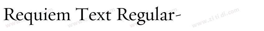 Requiem Text Regular字体转换